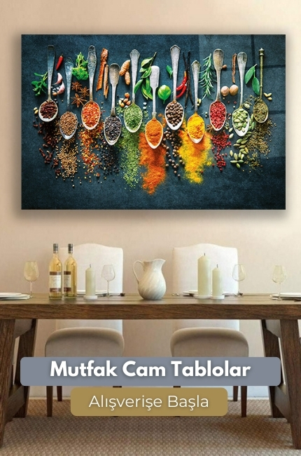 Mutfak Cam Tablo