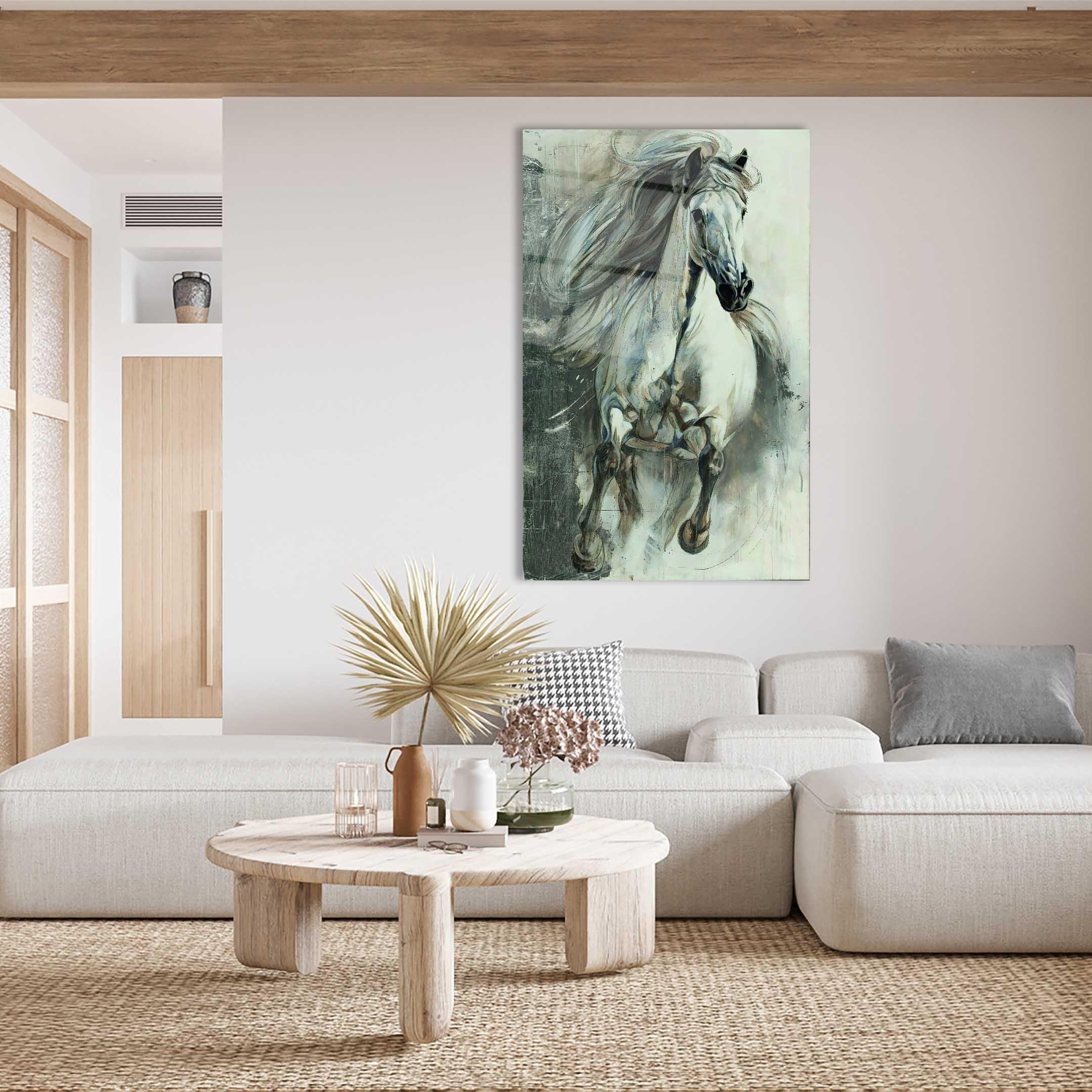 Beyaz%20At%204mm%20Dayanıklı%20Cam%20Tablo%20Temperli%20Cam,%20White%20Horse%20Glass%20Wall%20Decor