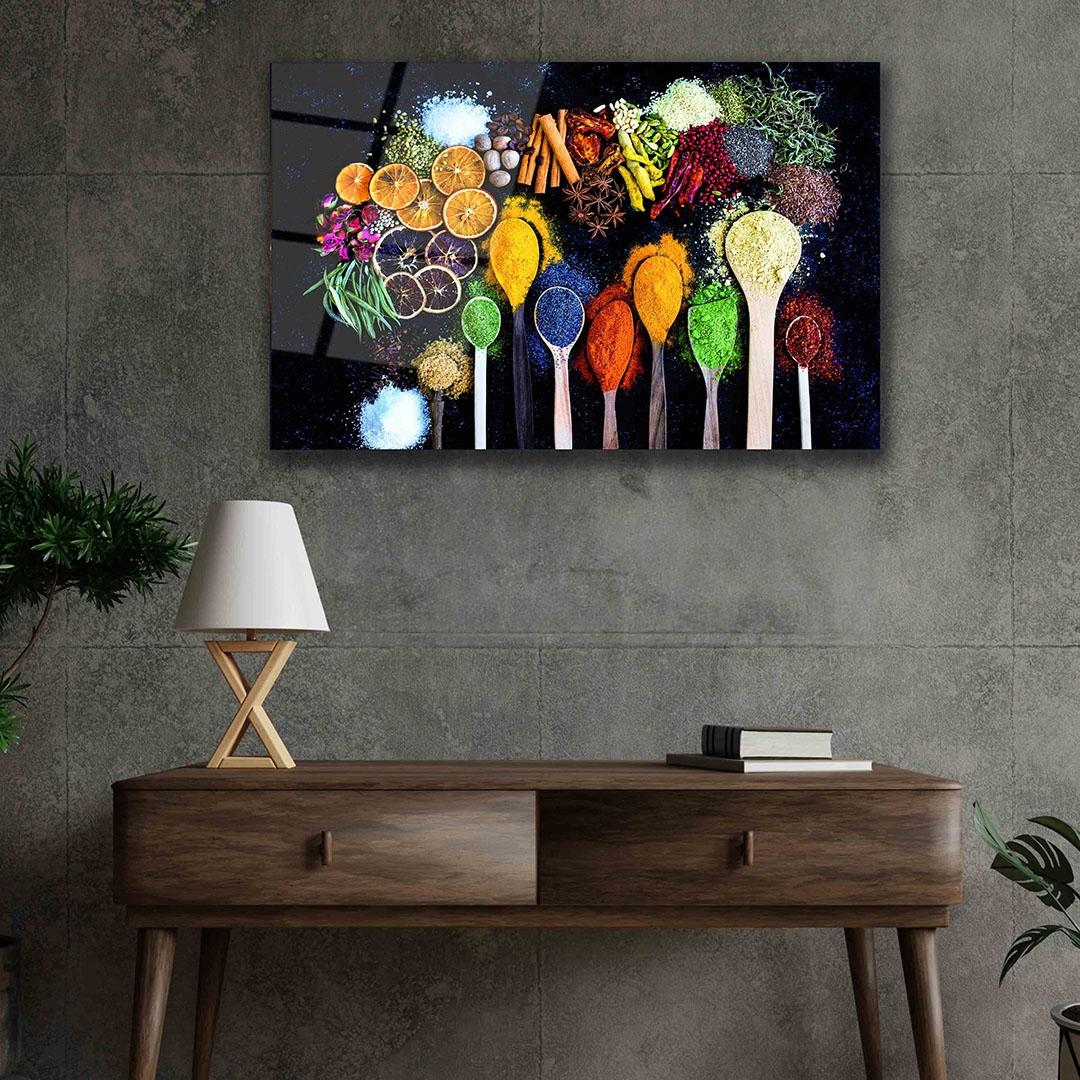 Kaşıklarda%20Baharatlar%20Cam%20Tablo%204mm%20Dayanıklı%20Temperli%20Cam,%20Fruits%20on%20Spoon%20Glass%20Wall%20Decor