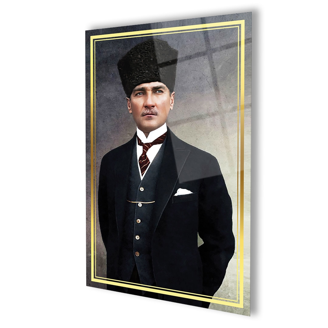 Atatürk%204mm%20Dayanıklı%20Cam%20Tablo%20Temperli%20Cam,%20Ataturk%20Glass%20Wall%20Decor