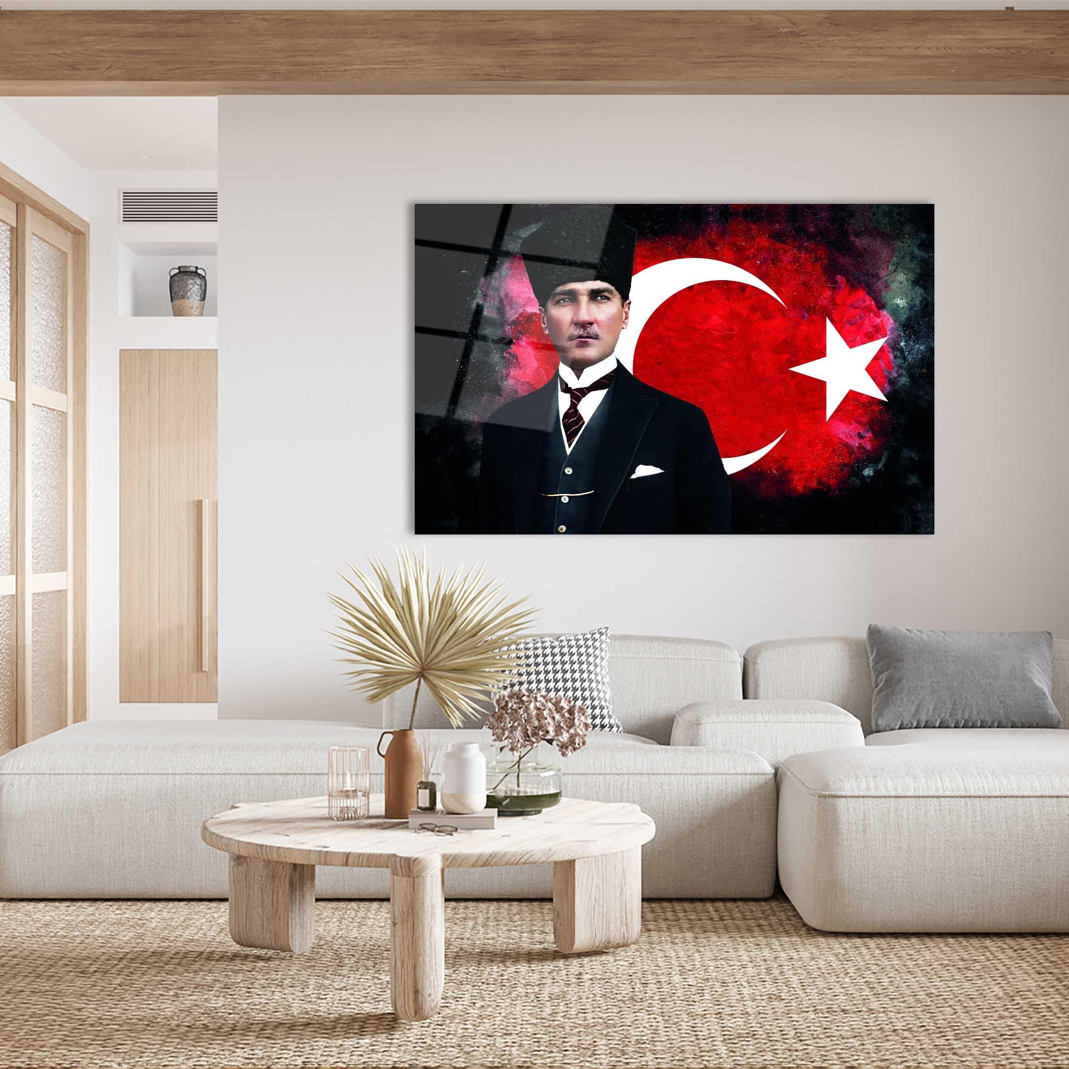 Atatürk%20ve%20Türk%20Bayrağı%20Cam%20Tablo%204mm%20Dayanıklı%20Temperli%20Hediyelik%20Büyük%20Tablo