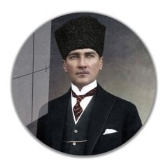 Atatürk%20Cam%20Tablo%20Yuvarlak%204mm%20Dayanıklı%20Temperli%20Cam