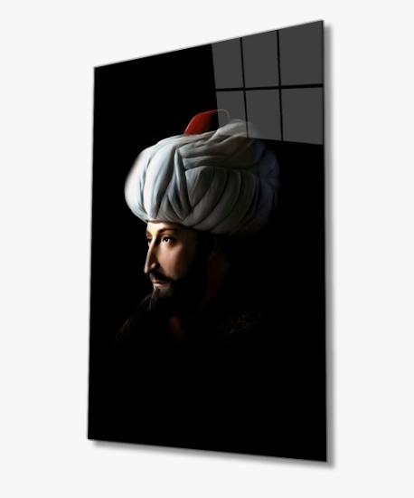 Fatih Sultan Mehmet Cam Tablo 4mm Dayanıklı Temperli Cam