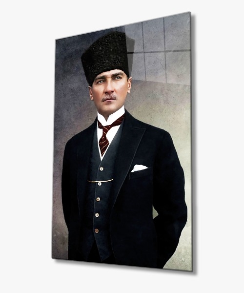 Atatürk%204mm%20Dayanıklı%20Cam%20Tablo%20Temperli%20Cam,%20Ataturk%20Glass%20Wall%20Decor.